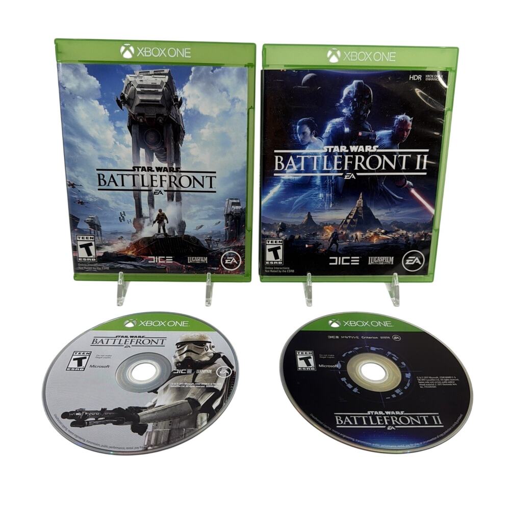 Xbox One Star Wars Battlefront Game Lot Battlefront I & II EA Tested